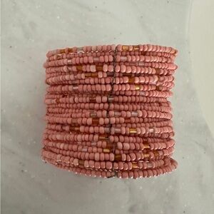 Pink Beaded Bracelet